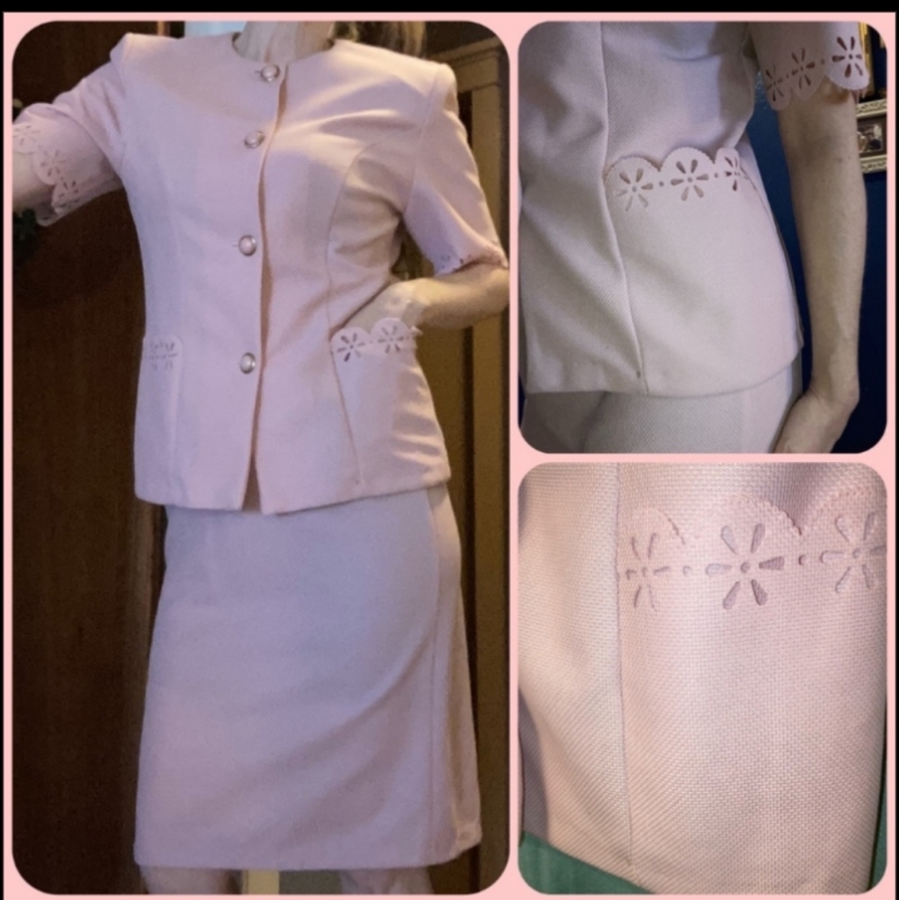 Vintage Tea Party Suit Skirt Set